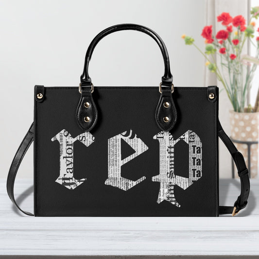 Popstar Taylor Reputation Luxury Vegan Leather Satchel Top Handle Handbag with Strap - Wonderland Gift Co