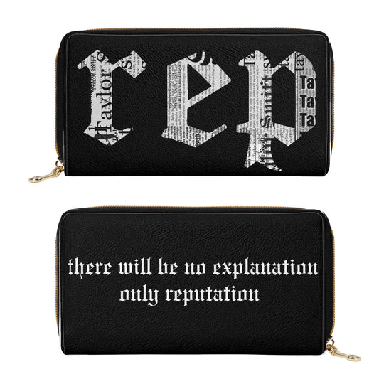 Popstar Taylor Reputation Vegan Leather Zipper Wallet - Wonderland Gift Co