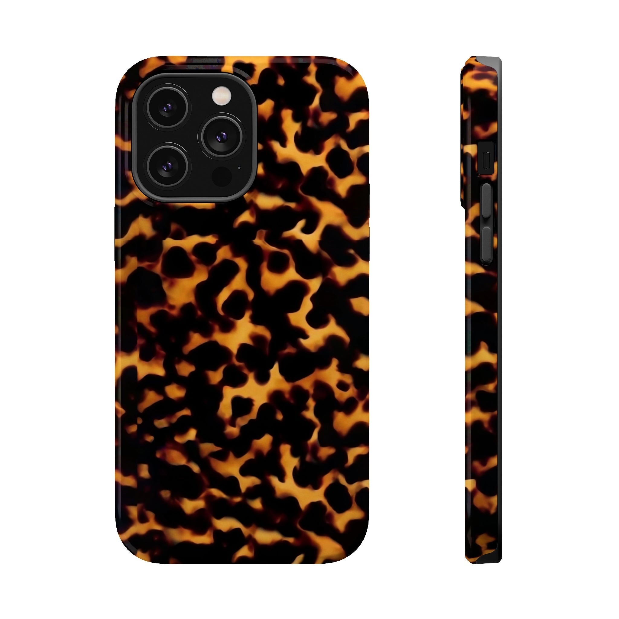 Tortoise Shell MagSafe phone case iPhone 13 14 15 pro max mini